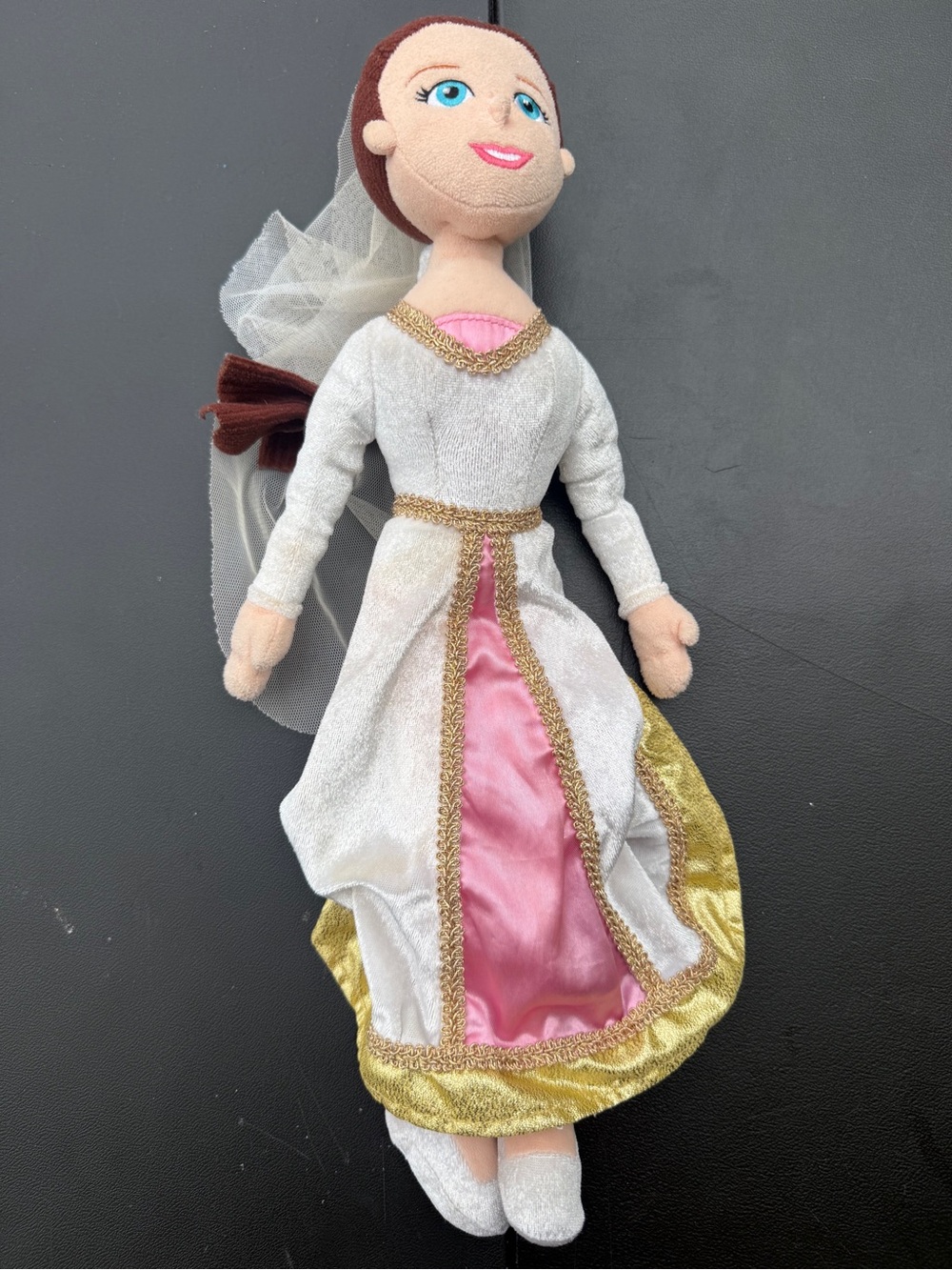 16" Princess Fiona Shrek 4D Plush in Wedding Dress 2014 Universal Studios